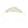 Niños y Niñas Princesa Corona Simple Linda Diadema Bebé Festival Actuación Accesorios para el Cabello Corona de Cumpleaños Corona para Pastel