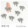 Nova Arte de Unhas Tendência Borboleta Acessórios Dourados Luxo Leve Tridimensional Versátil Laço Metal Folha de Ouro Decoração de Unhas