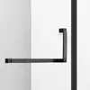 Directo de fábrica cuarto de ducha de diamante negro baño doméstico puerta de vidrio de partición de separación de seco y húmedo baño integral