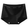Ropa interior para mujer 10A Antibacteriana Estampado Simple de Letras, Antibacteriana, Longitud Extendida, Entrepierna de Algodón Puro, Boxer de Mujer sin Costuras