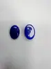 Anel Acrílico Turquesa Rachado Rosto Fivela de Sapato Oval Semicircular Acessórios para Joias DIY Peças Soltas