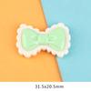 Pequeno fresco lace arco resina acessórios diy hairpin cocar buraco sapatos suporte do carro patch caixa de armazenamento