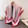 Bufanda grande de imitación seda de cuadros tartán británicos de alta calidad, bufanda de seda, chal estampado, calentador de cuello decorativo, protección solar, pañuelo para la cabeza, bufanda