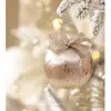 Transfronteiriço Novo Produto Textura de Alta Qualidade Cor Champanhe Estilo ins Bola de Natal Decoração de Natal Pingente para Árvore de Natal Pingente