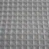 Atacado do Fabricante Cortina de Chuveiro Impermeável de Camada Única com Tecido Waffle Espesso Divisória de Banheiro de Hotel Ilhós de Metal Exportação Transfronteiriça