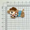 [Tamaño Grande] Acrílico Largo Perro Lindo Joyería Accesorios Pasador DIY Funda de Teléfono Parche