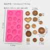 Molde de Silicona Grado Alimenticio Resistente a Altas Temperaturas Película para Botón Flip Azúcar Chocolate Herramientas para Hornear Pasteles Personalizado Venta al por Mayor