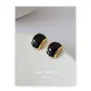 Pendientes retro románticos franceses color vino con pasador de plata S925 diseño verde dopamina pendientes elegantes para mujer
