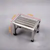 Banqueta Baixa de Aço Inoxidável Bancada de Cozinha Banqueta Baixa de Aço Inoxidável Banqueta Baixa Impermeável Antiderrapante Banqueta de Aço Inoxidável Simples e Moderna