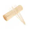 Palillos de Bambú Desechables Fabricante Palillos de Bambú para Barbacoa Comerciales Hablemos de precio Brochetas de Res Cordero Agujas Pequeñas Brochetas de Cangrejo Fruta Fila