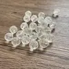 Estoque Antigo de Décadas Atrás, Cristal Branco Natural Esculpido à Mão oco Acessório de Sino Vajra, Pedra Dzi de Cristal Único