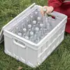 Caja de almacenamiento para camping Carrito Caja de almacenamiento Carrito de compras Carrito de polea ligera Almacenamiento para llevar Caravana Viaje Transporte
