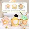 Porta Cupcakes Medianos Horneado Casero Pastel Resistente a Alta Temperatura Desechables de Papel Lindos Dibujos Animados Taza para Muffin Paquete de 50