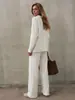 Conjunto de Suéter Sencillo con Cuello Polo y Pantalones Largos de Imitación de Piel de Visón para Mujer, Estilo Perezoso y Relajado, Nuevo Otoño e Invierno 2026, Europeo y Americano Transfronterizo