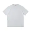 Camiseta de Manga Curta Estilo Ombro Limpo 260g para Homens, Algodão Puro, Gola Redonda, Alta Qualidade, Cor Sólida, Caimento Solto, Camiseta Base Pesada, Marca Moderna, Verão