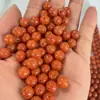 Jade de Myanmar Grado A Jade Rojo Cuentas Sueltas Accesorios para Joyería DIY Cordón para Colgante Collar Pulsera Joyería de Regalo