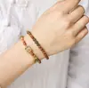Pulsera de Círculo Doble Cook de 6 mm con Jade Hetian, Ágata Rojo del Sur Hielo-Nieve y Diseño del Dios de la Riqueza, Cuentas de Oración de Estilo Étnico Chino Nuevo de Círculo Doble