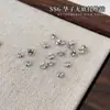 Joyería para uñas arte de uñas nuevo fondo abierto pila terminada taladro mini tamaño pequeño diamante bola de diamante plata decoraciones para uñas al por mayor