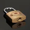 Candado de cuerpo grueso con anillo de abeto, cerradura para cajón de puerta, candado pequeño de cabeza de hierro para caja de medidor doméstico, apertura única, venta al por mayor, múltiples especificaciones