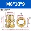 Tuerca de cobre de doble sarga con inserto de cobre incrustado M10 2#4#6#8#10#1/4 Tuerca de cobre termofusible Anglo-American Eight