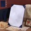 Cubierta de Certificado de Honor de Mesa de una Sola Página A4 Perlada, Carta de Nombramiento, Carta de Autorización, Regalo de Graduación, Páginas Interiores y Marco Exterior