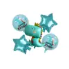 Globo de Película de Aluminio de Dinosaurio con Pegamento Nuevo Transfronterizo Set Digital Decoración de Fiesta de Cumpleaños Globo al por Mayor Creativo