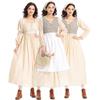 Fantasia de Halloween Pradaria Colonial vestido xadrez damasco Renascentista Vitoriano Medieval Terno