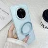 Funda protectora translúcida mate con sensación de piel para Huawei mate60 para 70Pro soporte giratorio funda magnética para teléfono