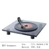 Tocadiscos de Vinilo Adornos Nórdicos de Lujo Ligero Modelo Retro Gramófono Gabinete de Vino Cafetería Decoraciones para Ventanas del Hogar