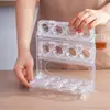 Nuevo Estante para Almacenamiento de Huevos, Estante Específico para Huevos para Refrigerador, Estante Plegable de Plástico, Estante Anticaídas para Bandeja de Huevos, Multicapa