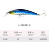 Cebo falso de tiro largo Mino sumergido de 90 mm, 25,8 g, cebo Luya, cebo grande Mino para pesca de lubina y caballa 9349