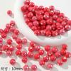 Cuentas de cerámica roja de Año Nuevo cuadrado de amor Gato de la Suerte material hecho a mano diy pulsera collar accesorios de joyería