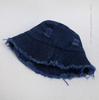 Sombrero de Pescador Serie Retro de Mezclilla Estilo Japonés para Mujer Primavera y Verano Casual Combinable Sombrero de Cubeta Liso para Rostro Llamativo Sombrero de Sol Pequeño para Hombre