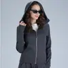 Nuevo Traje de Yoga para Mujer Sudadera con Cremallera Cárdigan de Terciopelo Plus Traje Deportivo Casual Ajustado Ropa de Fitness para Exteriores