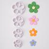 Flor de ciruelo flor de cinco pétalos molde de corte de plástico traje herramienta flor de fondant pastel horneado decoración flor pequeña molde DIY