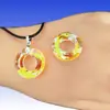 Al por mayor 14mm20mm Colgante Anillo de Ángel Joyería de Cristal para Mujer Aurora Hecho a Mano DIY Accesorios Colgantes de Cuentas