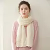 Cachecol 100% cashmere puro para mulheres, macio e amigo da pele, quente e resistente ao frio, adequado para uso ao ar livre, de comprimento médio e ideal para ciclismo
