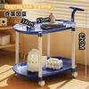 Mesa de centro móvil con ruedas color crema para dormitorio, sala de estar, sofá, apartamento pequeño, mesita de noche, estante, venta al por mayor