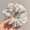 Elástico de cabelo scrunchie oversized estilo coreano, faixa de cabelo de alta elasticidade, elástico de cabelo com estampa de leopardo, acessório de cabelo versátil para mulheres