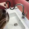 Grifo extraíble nuevo, grifo de agua fría y caliente, grifo para lavabo de baño multifuncional, extraíble de agua fría y caliente