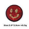 Fábrica de Bordado de Dongguan Lentejuela Corazón Patrón Diamante Parche Bordado Decorativo Aplique Parche Cubierta de Tela