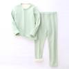 Conjunto de Ropa Interior Térmica para Niños 2022 Otoño e Invierno Nuevo para Niños y Niñas Niños Medianos y Grandes Conjunto Grueso de Ropa y Pantalones con Forro Polar