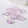 Aurora Gelo-transparente Joias para Nail Art Mago Cor Mágica Borboleta Tridimensional de Camada Dupla Decoração de Unha Resina Misturada Novos Acessórios