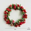 Mini Guirlanda de Natal Decoração Anel para Vela de Hotel Anel de Guardanapo Arranjo de Decoração de Natal Guirlanda Criativa de Espigas de Trigo