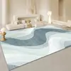 Alfombra de terciopelo de cristal francés para suelo, sala de estar, resistente a las manchas y fácil de cuidar, alfombrilla para sofá y mesa de café, dormitorio, mesita de noche, manta antideslizante