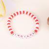 Pulseiras de Argila Macia Mais Vendidas na Amazon Cross-Border Pulseiras Coloridas de Argila Macia com Letras em Inglês Pulseiras e Joias de Alto Padrão Atacado