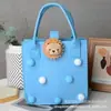 Bolsa de Fieltro de Muñeca Pequeña de Dibujos Animados Bolsa de Compras Linda Mano de Niño Caja de Regalo Banquete de Cien Días del Bebé Bolso de Mano de Fieltro