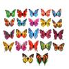 6-12 cm Pegatinas de Pared de Mariposas Artificiales Estéreo 3D Decoración de Pared para Sala de Estar Habitación de Niños Autoadhesivas Pegatinas para Refrigerador