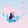 4-12 Anos Coleção Elsa Máscara Infantil Elsa Princesa do Gelo e da Neve 3D Embalada Individualmente máscara facial
