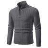 Suéter Casual de Tricô Masculino Cross Moda Personalidade Simples Gola Alta Suéter Jacquard Top Masculino